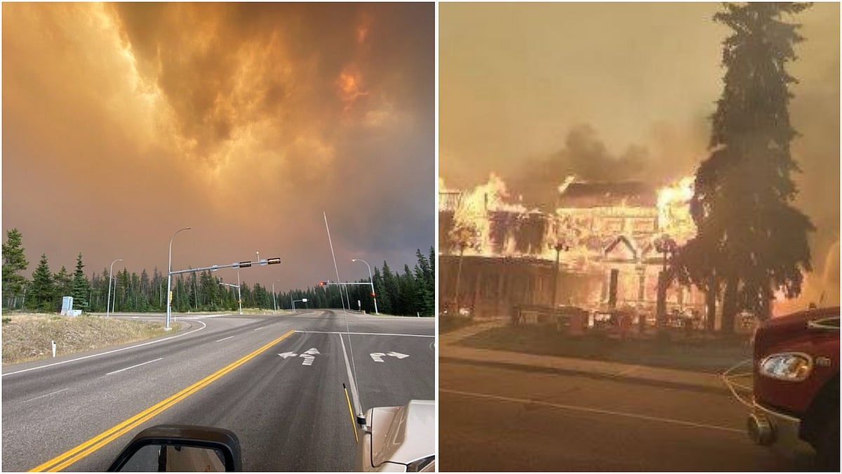 | Photo: X : Wildfires Engulf Jasper In Alberta, Largest National Park Of Canadian Rockies Impacted